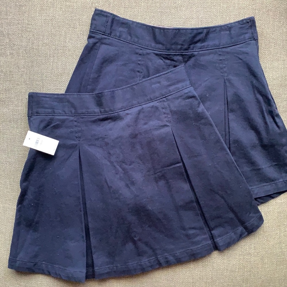NWT Gap girls navy school skirt size 7plus